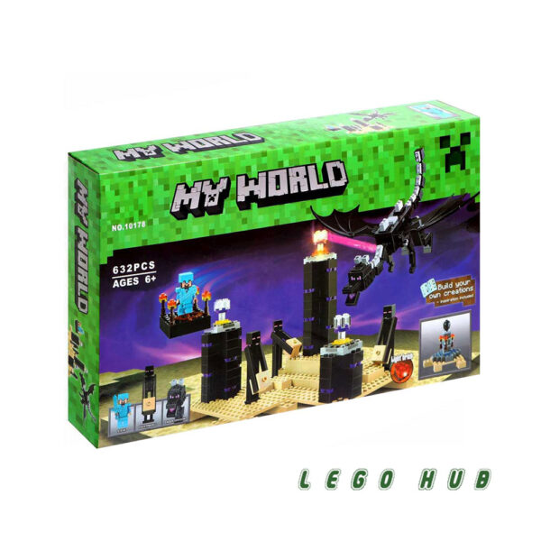 لگو 632 تکه ماینکرافت مدل اندر دراگون The Ender Dragon کد 10178