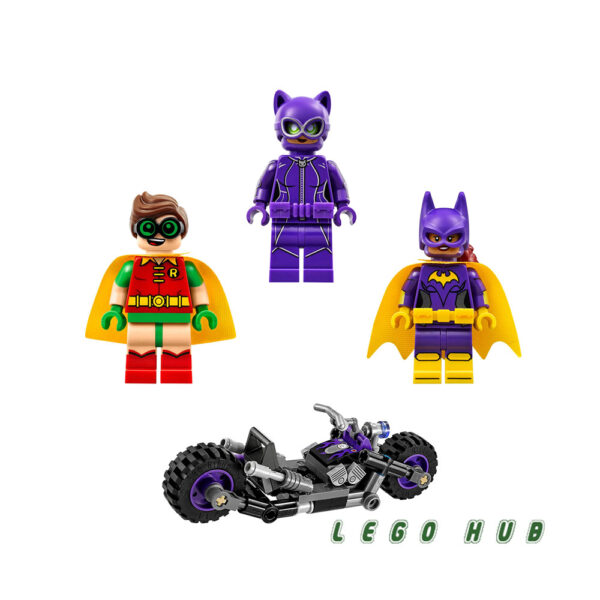 مینی فیگورهای لگو 156 تکه بتمن مدل تعقیب کت وومن Catwoman Catcycle Chase کد 10627