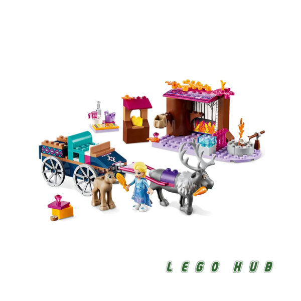 خرید لگو 119 تکه دیزنی مدل Elsa's Wagon Adventure کد 11468