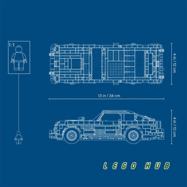 لگو 1295 تکه Creator مدل ماشین جیمز باند Aston Martin DB5 کد 11010 - تصویر 5