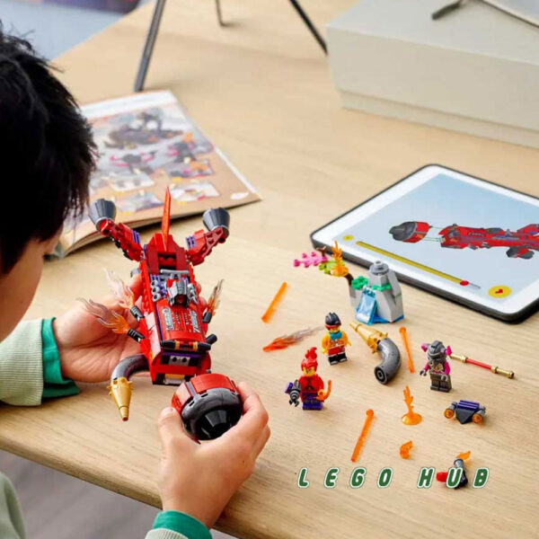 قیمت لگو 317 تکه مانکی کیدز مدل جت آتشین رد سون Red Son's Inferno Jet کد 60042