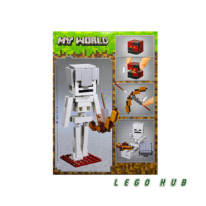 لگو 142 تکه ماینکرافت مدل اسکلت بزرگ skeleton BigFig with Magma Cube