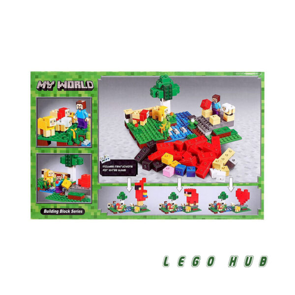 لگو 266 تکه ماینکرافت مدل مزرعه پشمالو The Wool Farm