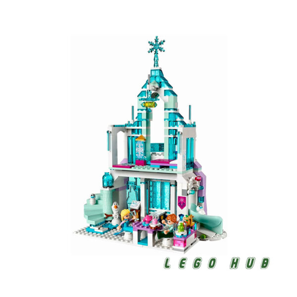 لگو 709 تکه دیزنی مدل قصر یخی جادویی السا Elsa's Magical Ice Palace کد 10664