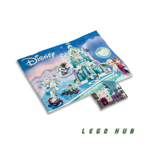 نقشه ساخت لگو 709 تکه دیزنی مدل قصر یخی جادویی السا Elsa's Magical Ice Palace کد 10664