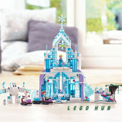 ساخت نهایی لگو 709 تکه دیزنی مدل قصر یخی جادویی السا Elsa's Magical Ice Palace کد 10664